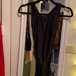 Black speedo swimsuit one piece